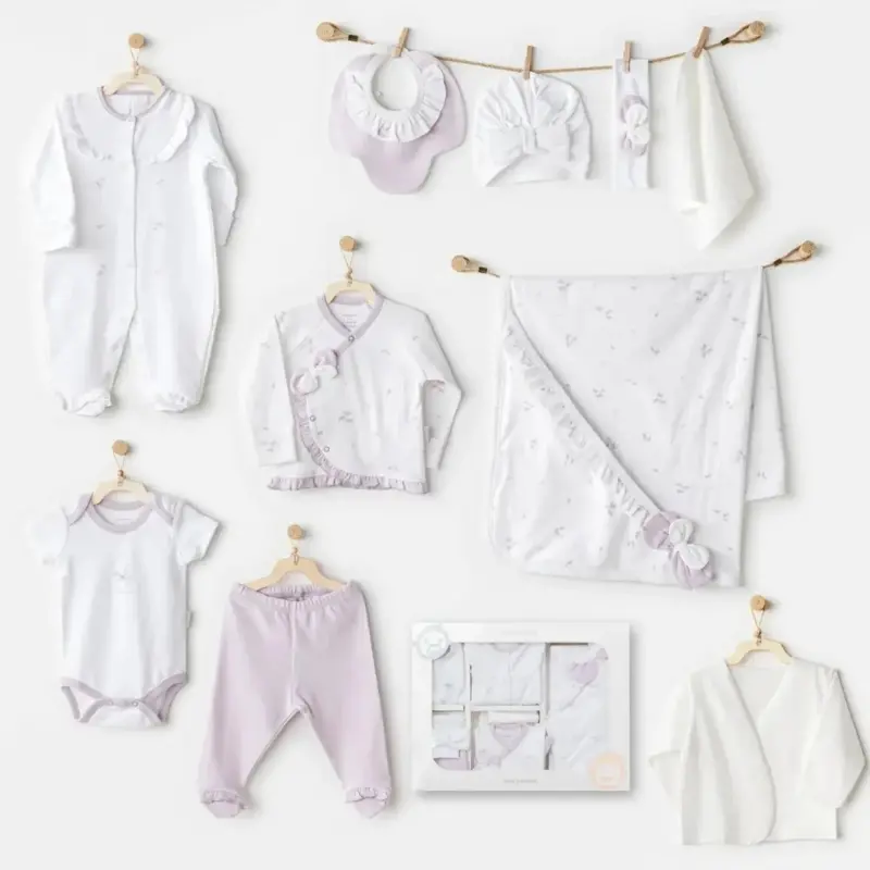 xx Ensemble de maternité pour bébé fille, 10 pièces AC25571