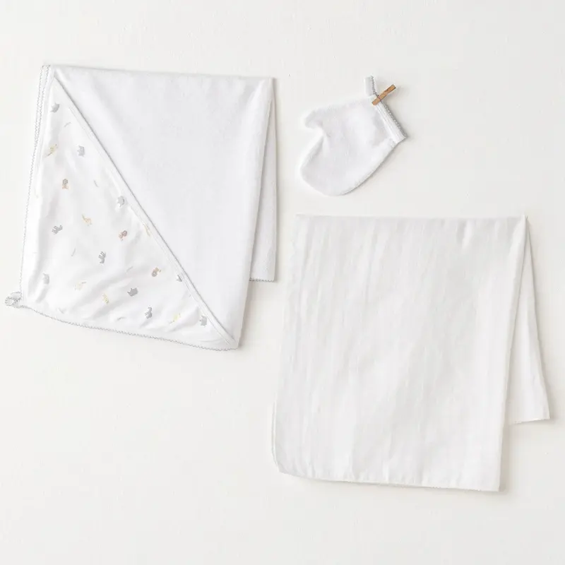 xx Ensemble de serviettes Andywawa Little King 3 pièces AC25815 Blanc