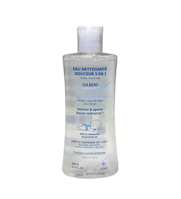 Gilbert Eau Nettoyante Douceur 3en1 Bébé 200ml