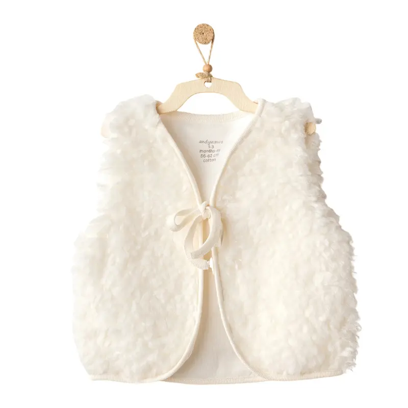 Gilet bébé basique Andy Wawa AC25254 écru