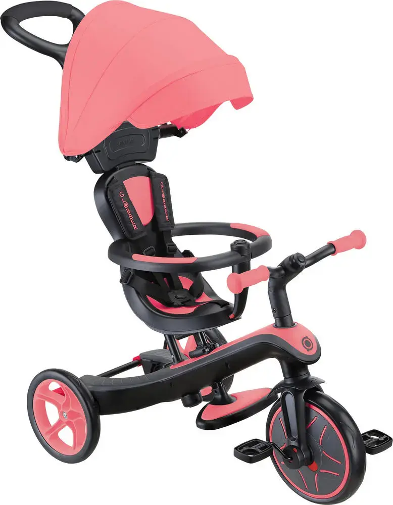 xx Globber Tricycle Explorer 4en1 Évolutif Rose (10 mois à 5 ans)