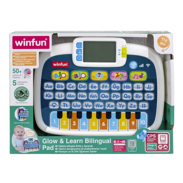 Glow - Learn Bilingual Pad Winfun - Tablette éducative bilingue