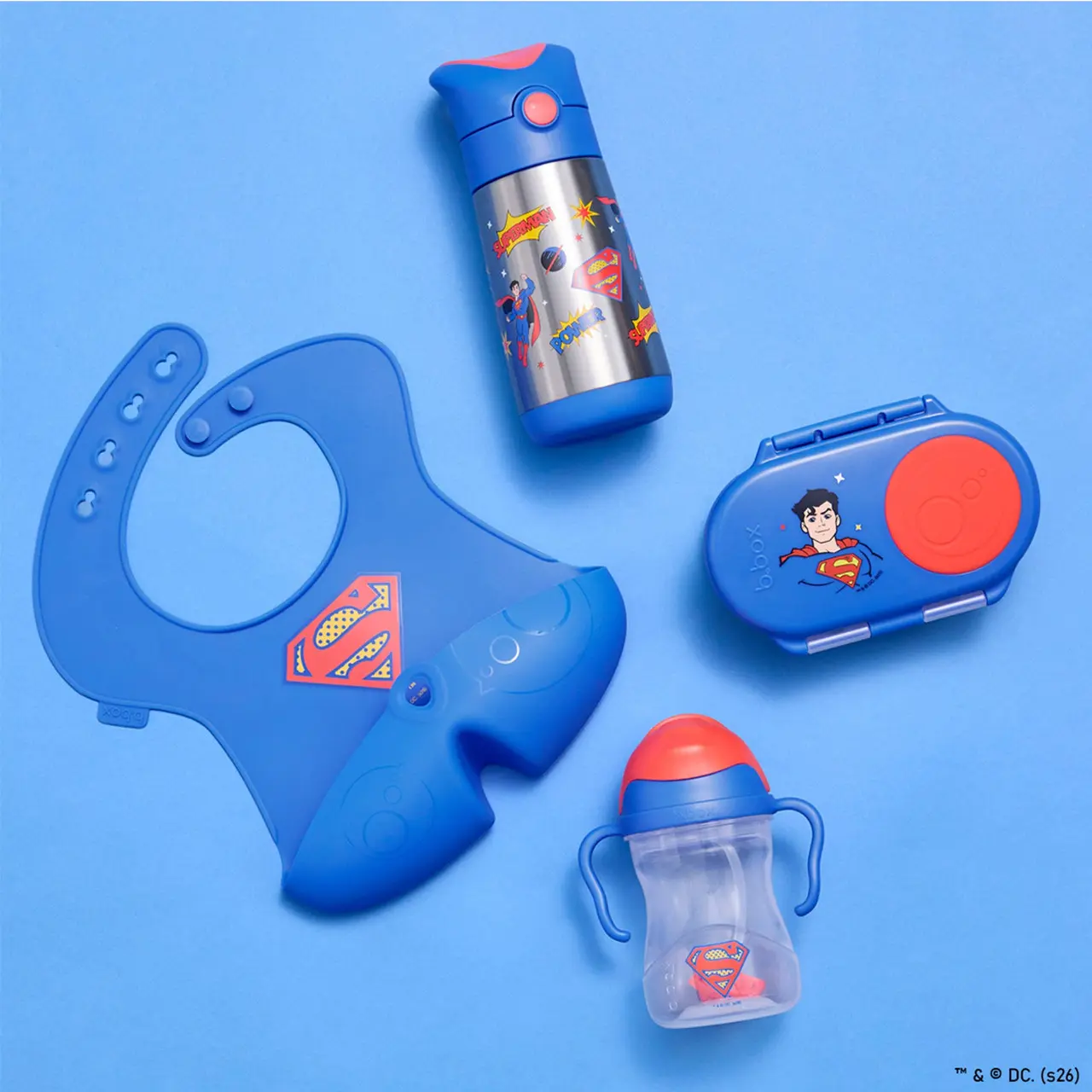 Gourde Enfant b.box Superman 350 ml – Isotherme en Inox