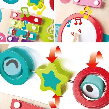 Hape Trotteur musical Multicolore