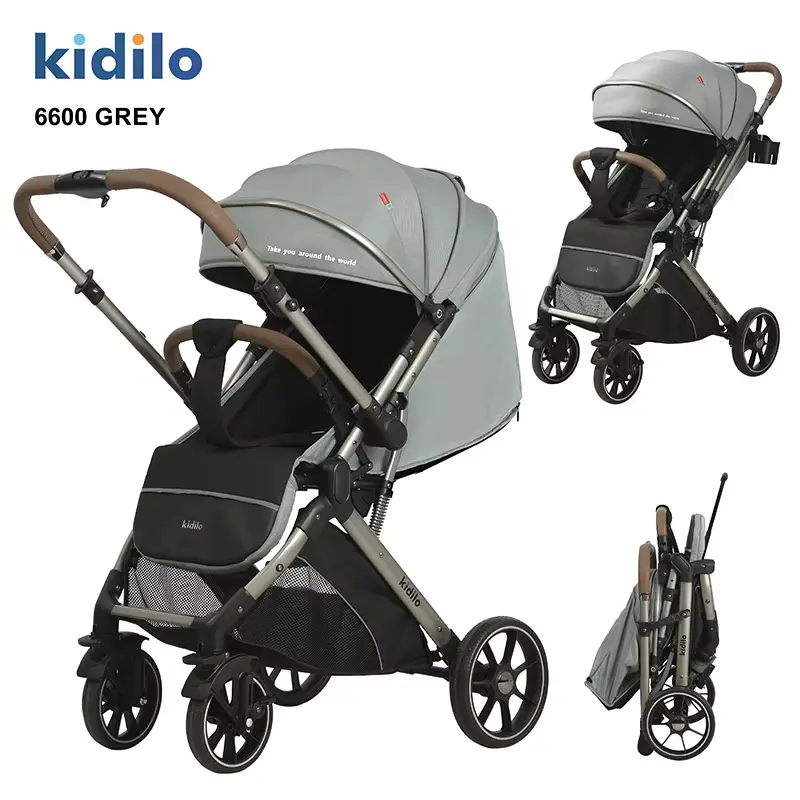 xx Kidilo 6600 Poussette Bébé Gris