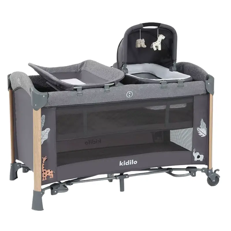 xx Lit Cododo Multifonction avec Couffin deluxe Gris– Kidilo