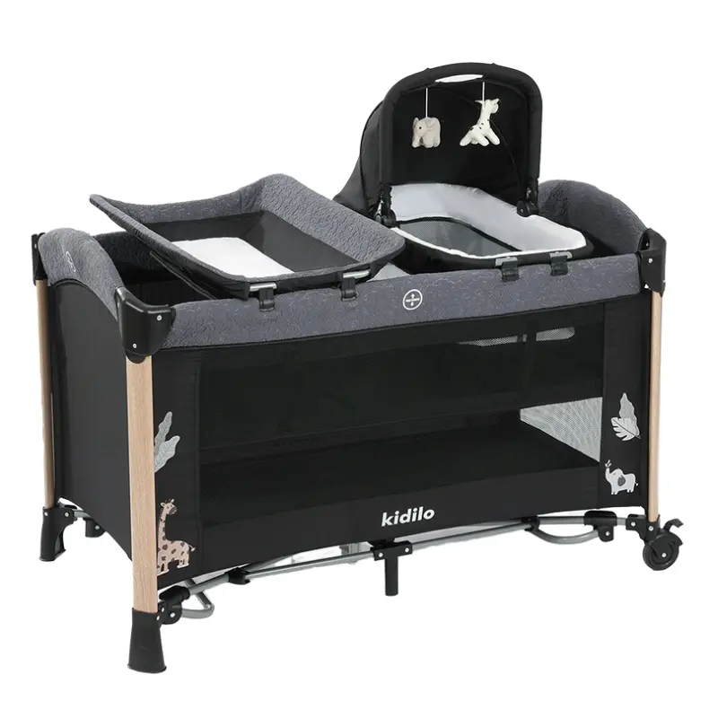 xx Lit Cododo Multifonction avec Couffin deluxe Noir – Kidilo