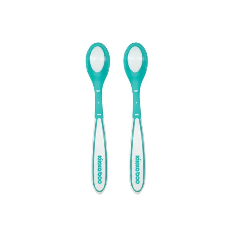 xx Kikkaboo Cuillères à détection de chaleur Boo 2pcs Mint