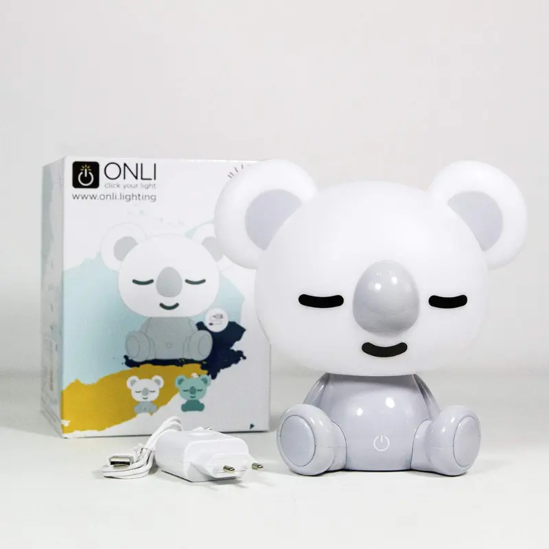 Lampe Koala LED intégrée pour enfant Gris – Onli