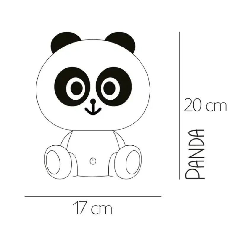 Lampe Panda LED intégrée pour enfant Blanc – Onli