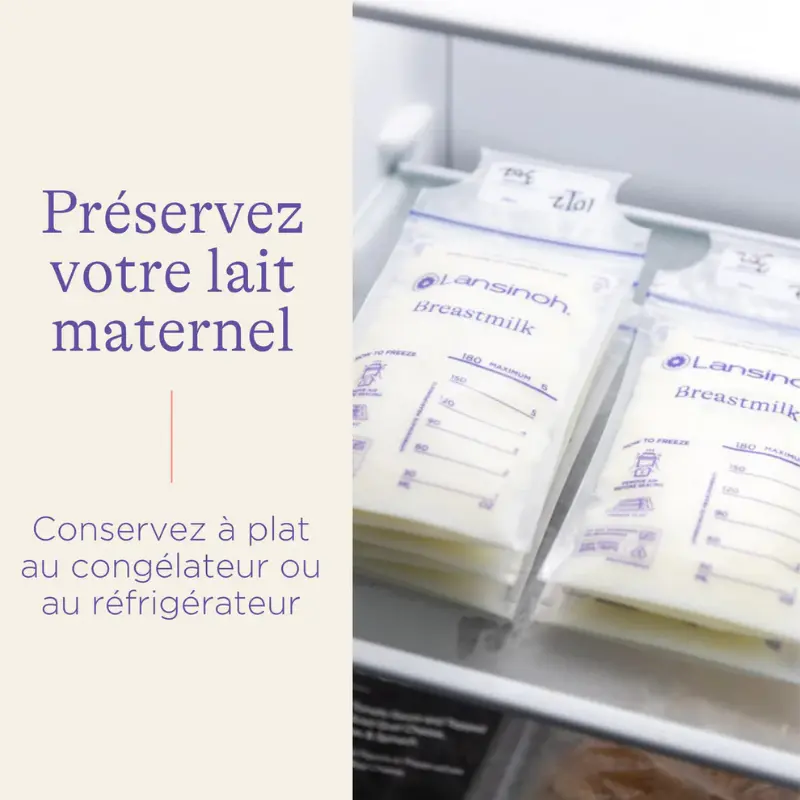 Lansinoh Sachets de Conservation du Lait Maternel 50 Unités