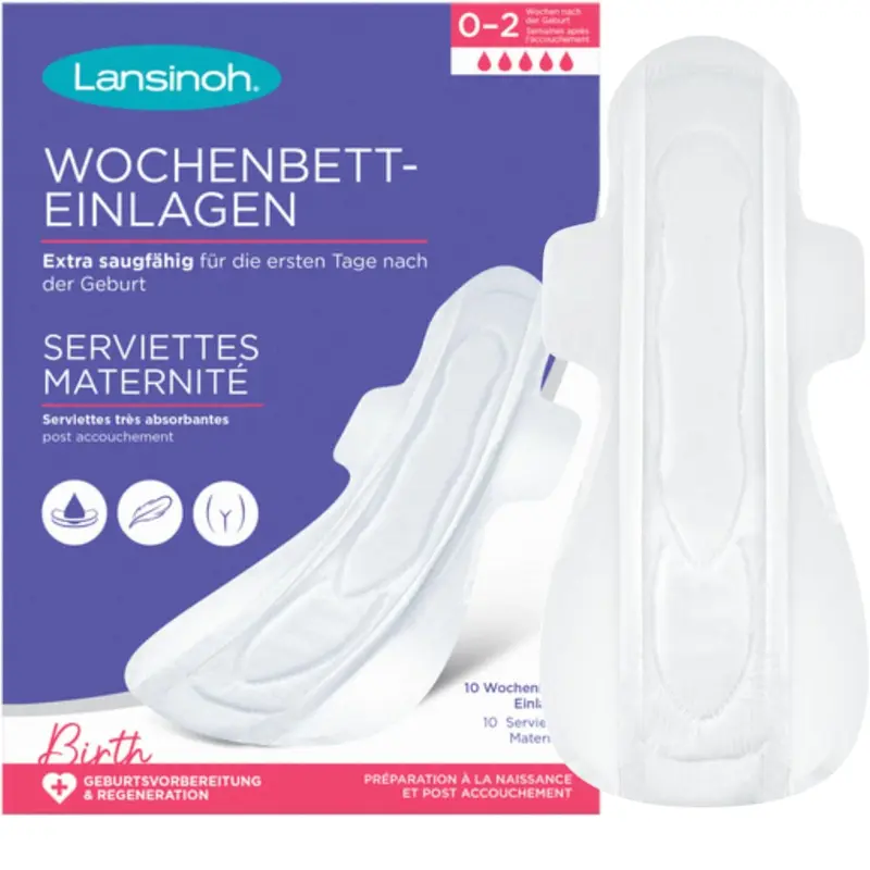 xx Lansinoh Serviettes maternité Extra absorbantes Dès l'accouchement 0-2