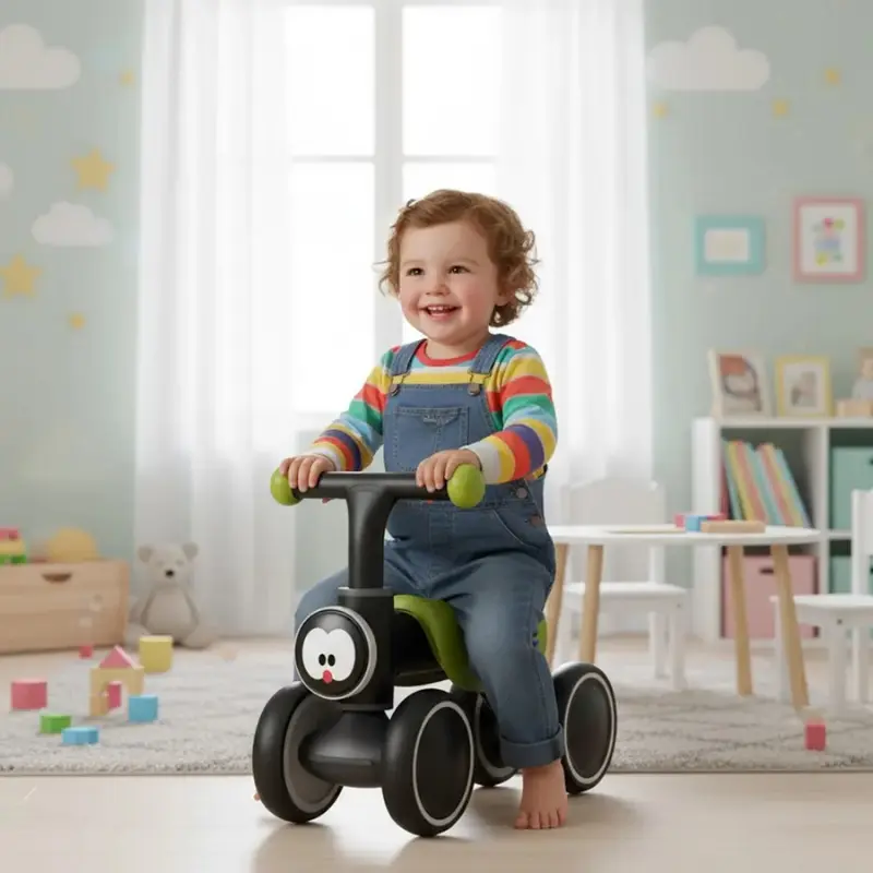 Lebei Vélo d’Équilibre pour Enfants Vert