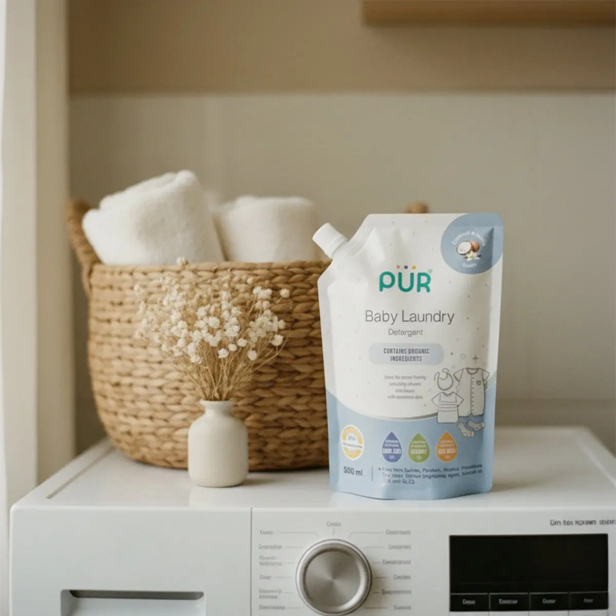 Lessive PUR Spéciale Bébé – Soin Doux et Anti-Taches
