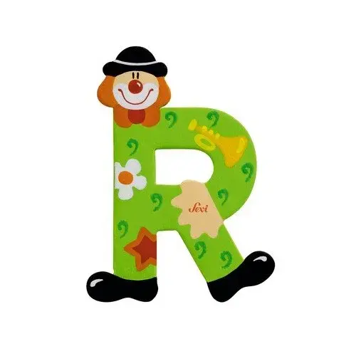 Lettre en Bois Clown R