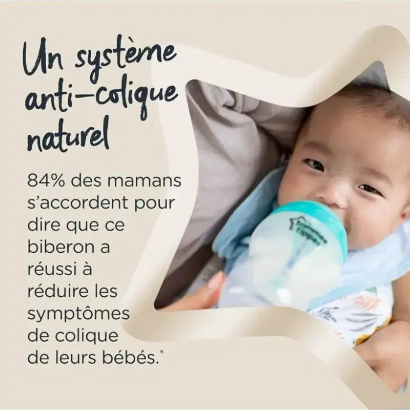 Lot de 2 Biberons Anticholique Avancé 260 ml – Tommee Tippee