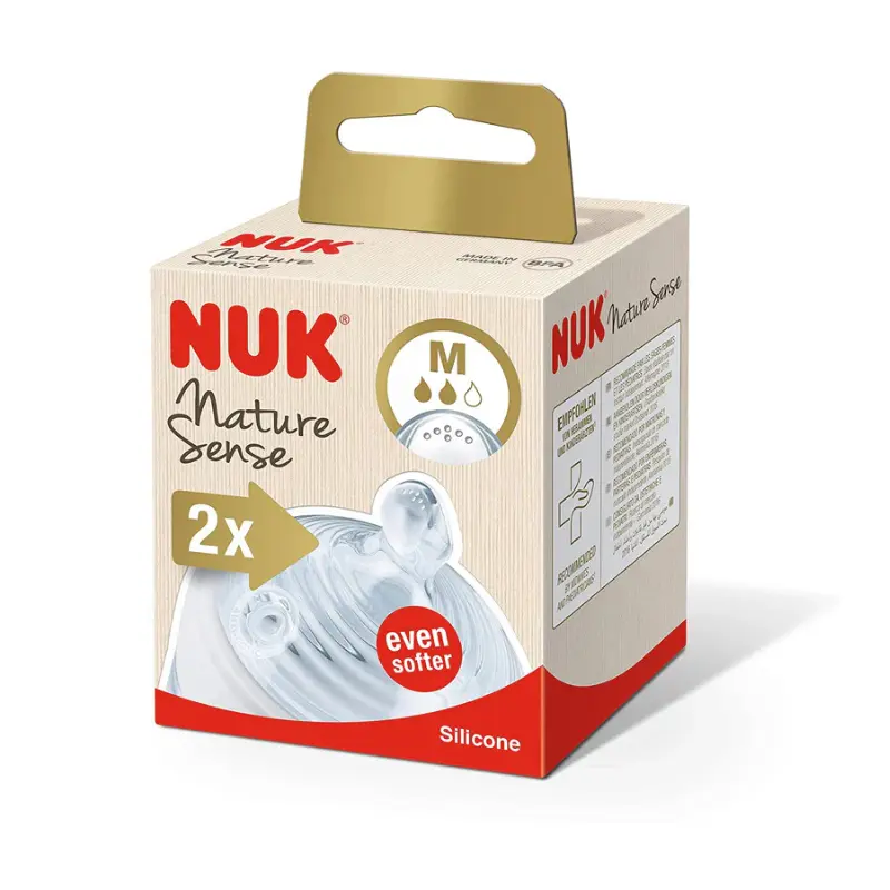 xx Lot de 2 Tétine Nature Sense 0-6M Taille M - NUK