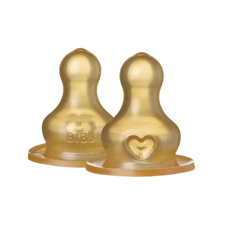 Lot de 2 Tétines de Biberon en Latex – BIBS