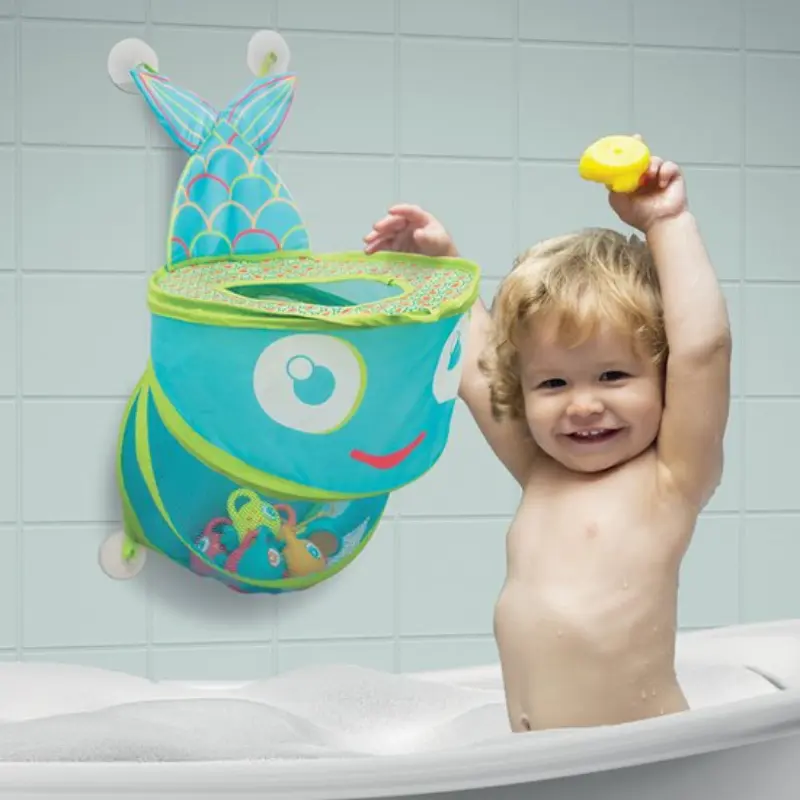 Ludi Grand filet de bain Poisson Bleu