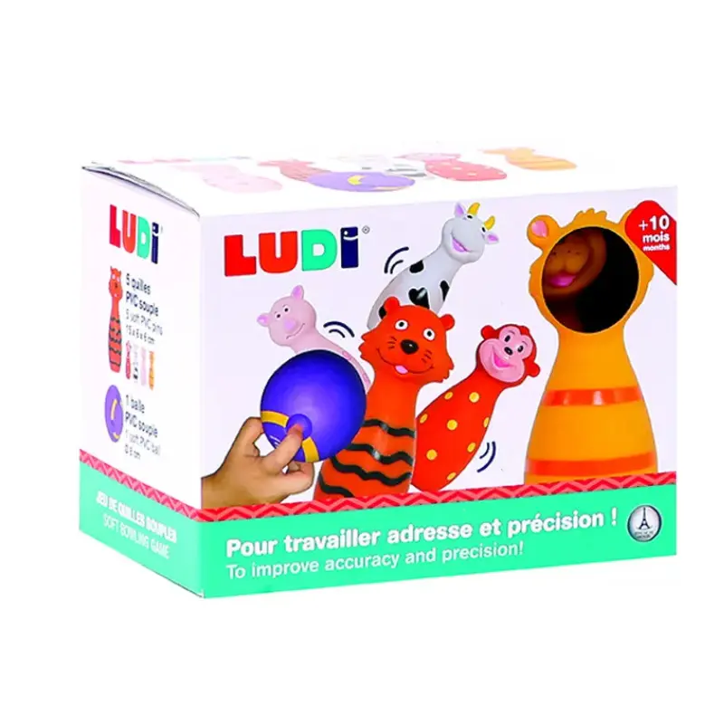 Ludi Jeu De Quilles Animaux - 10m+