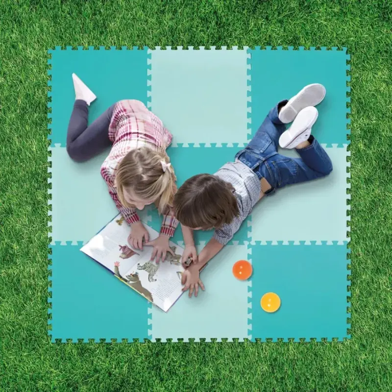 Ludi Tapis De Sol XXL Bicolore 145x145cm - Bleu