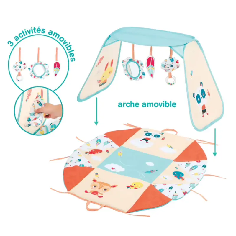 Ludi Tapis d'éveil modulable Pop up
