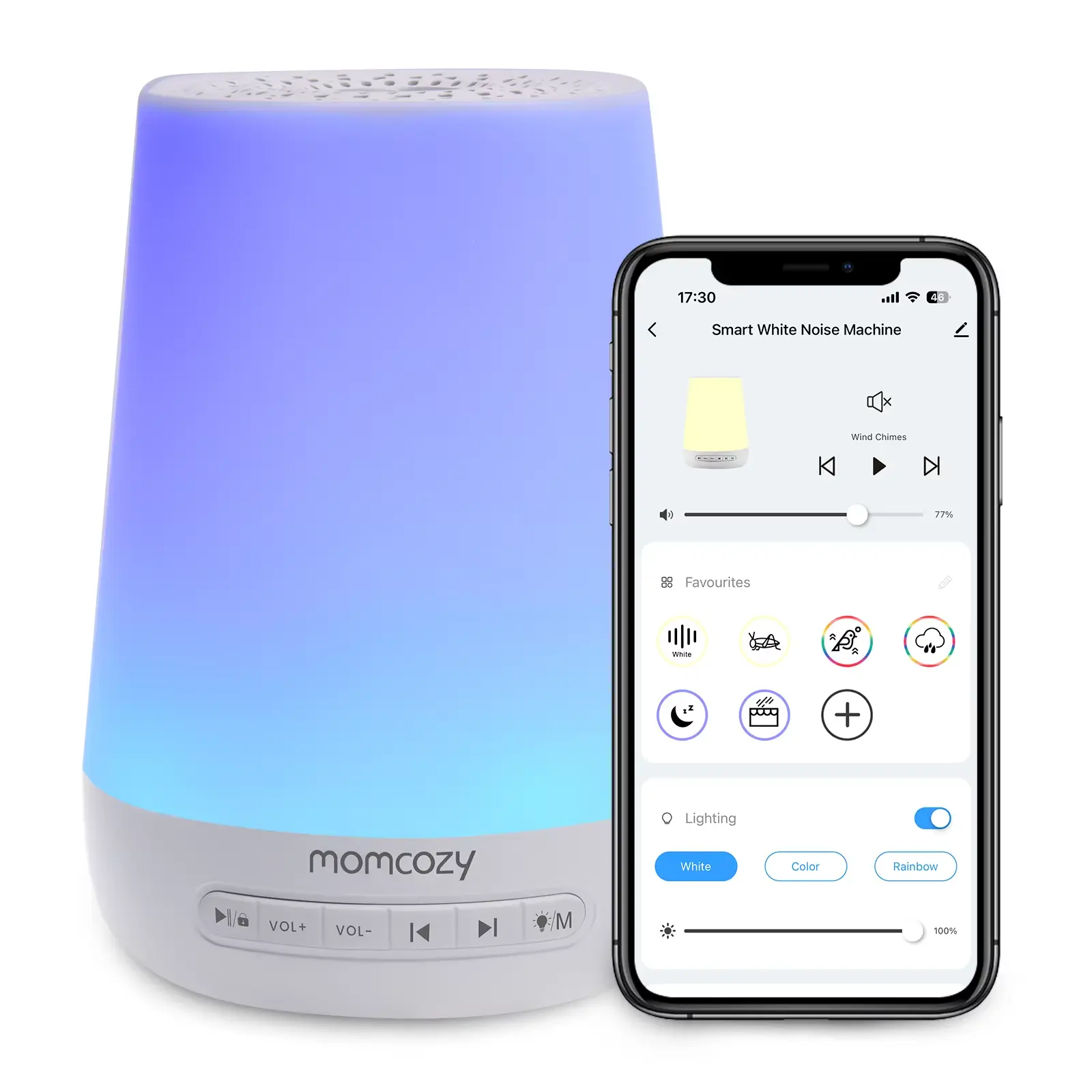 Machine à sons pour bébé intelligente - Contrôle à distance via application
