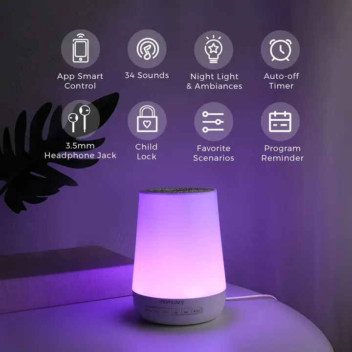 Machine à sons pour bébé intelligente - Contrôle à distance via application