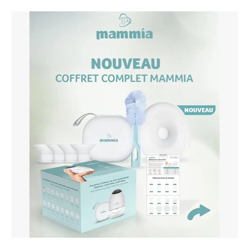 Mammia Tire-lait Électrique Mains Libres - Coffret Complet