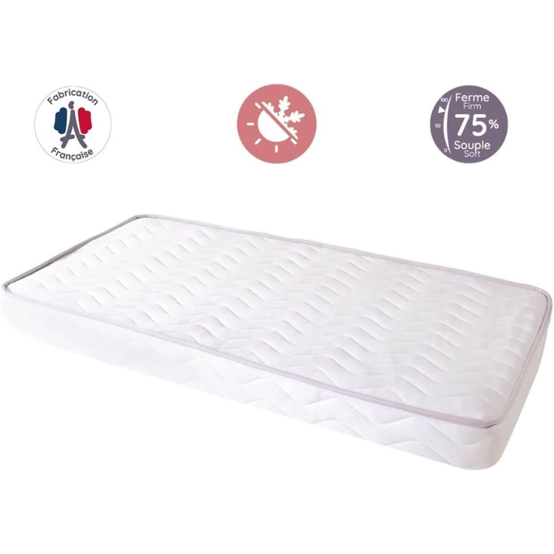 Matelas bébé 70x140cm Climatisé – Tinéo