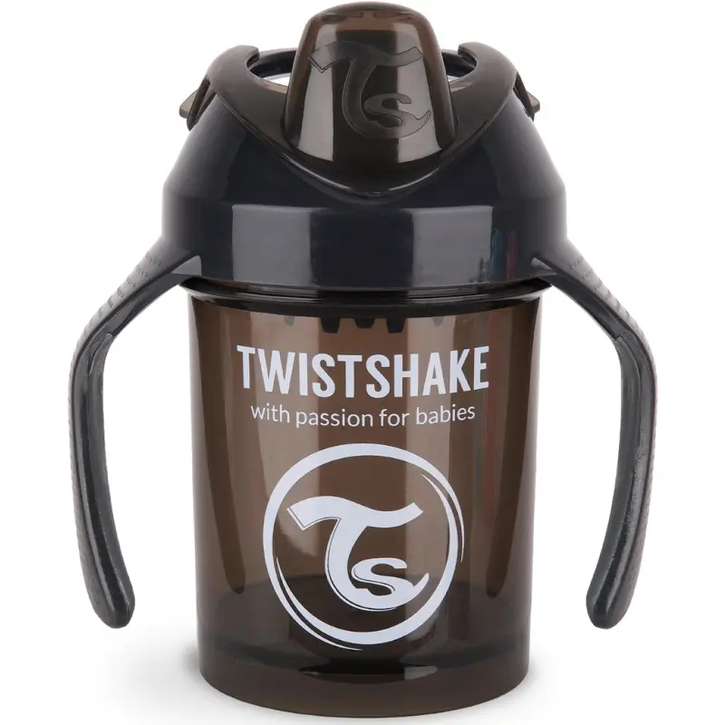 Mini gobelet anti-fuite Twistshake 230 ml - 4M+ - Noir