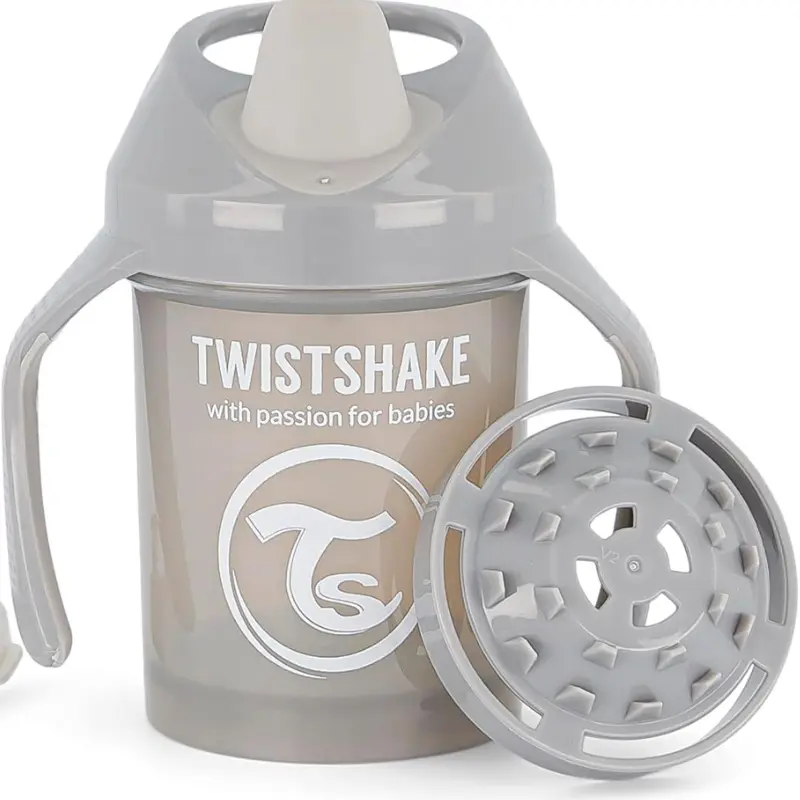 xx Mini gobelet anti-fuite Twistshake 230 ml - Gris perle 4+m