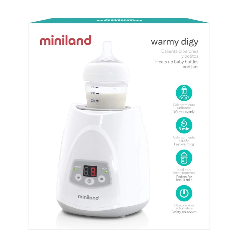 Miniland Baby Chauffe biberon blan Warmy Digy