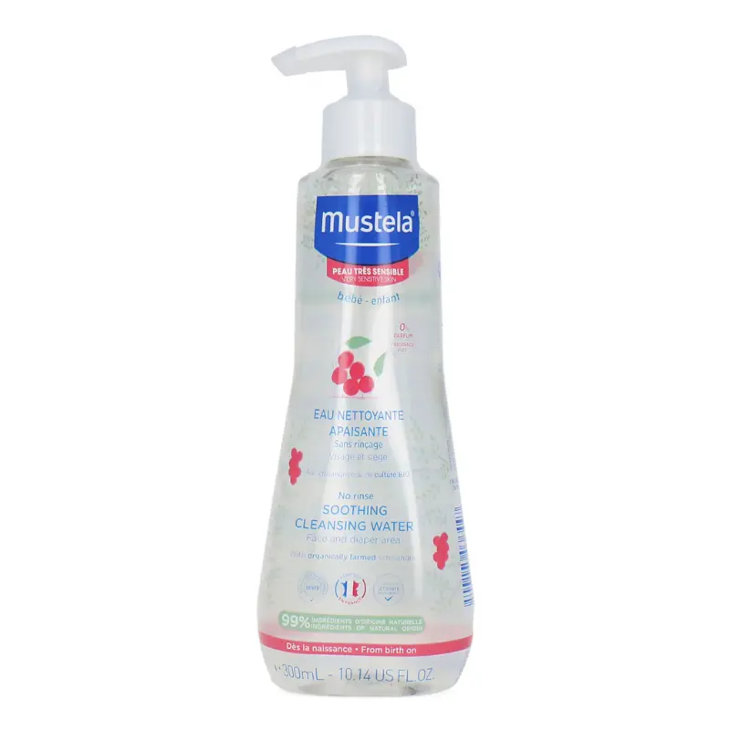 MUSTELA eau nettoyante apaisante peau très sensible 300 ml
