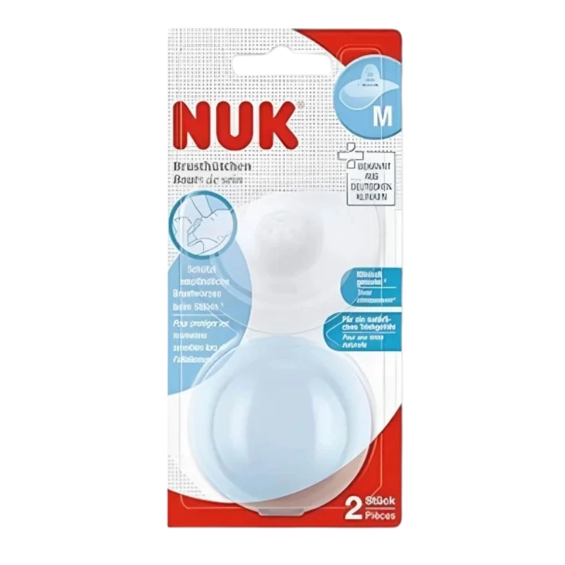 xx Nuk Lot de 2 Bouts de sein Taille M avec boîte protectrice