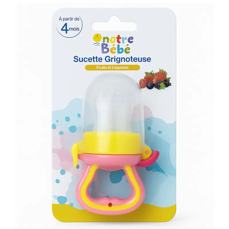 xx Notre Bebe Sucette Alimentaire Fruits et Legumes +4m