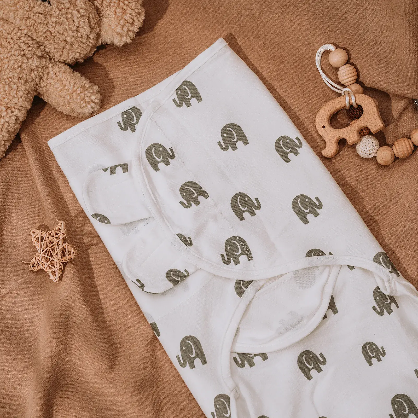 Petite étoile Lot de 3 couvertures d'emmaillotage pour bébé