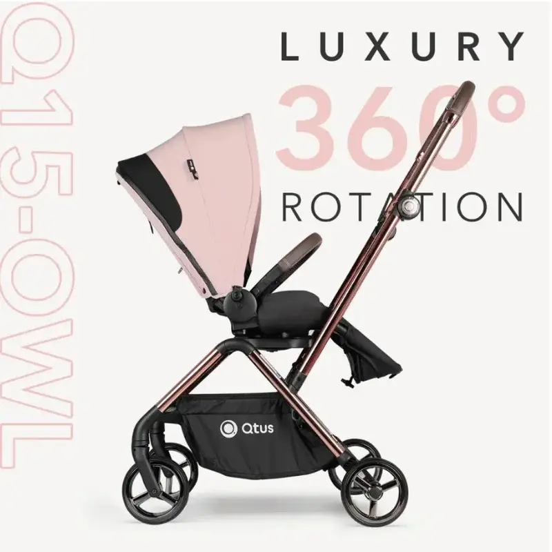 Poussette Owl Premium 360° Noir QTUS