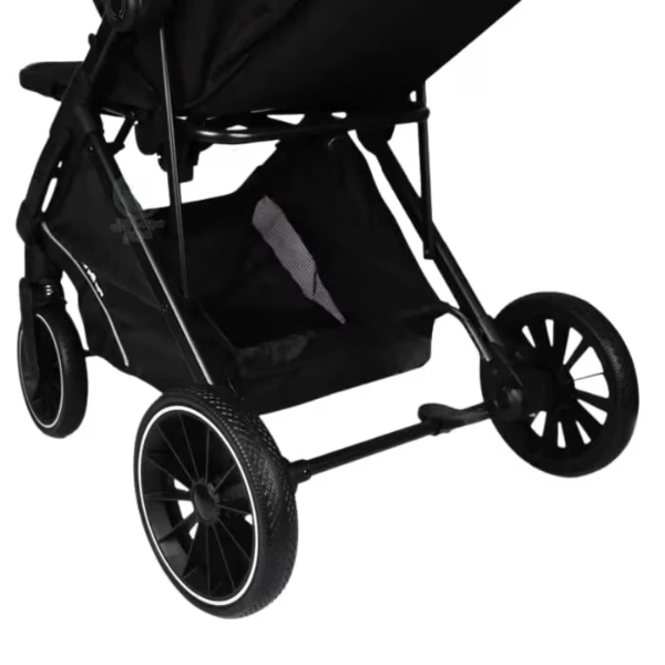 Poussette valise réversible avec cache pieds et Sac 6530 Kidilo - Noir