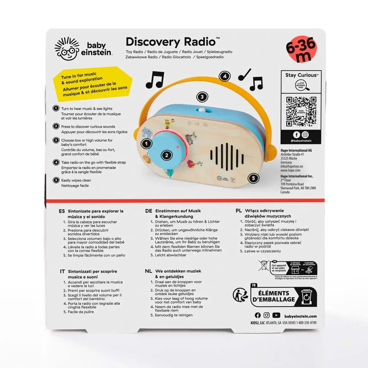 Radio Discovery FM Bébé Einstein Hape