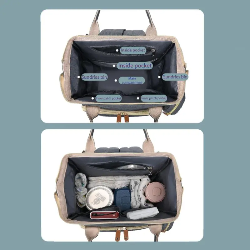 Sac à Dos à Langer Bébé Maternité Multifonctions Grande Capacité