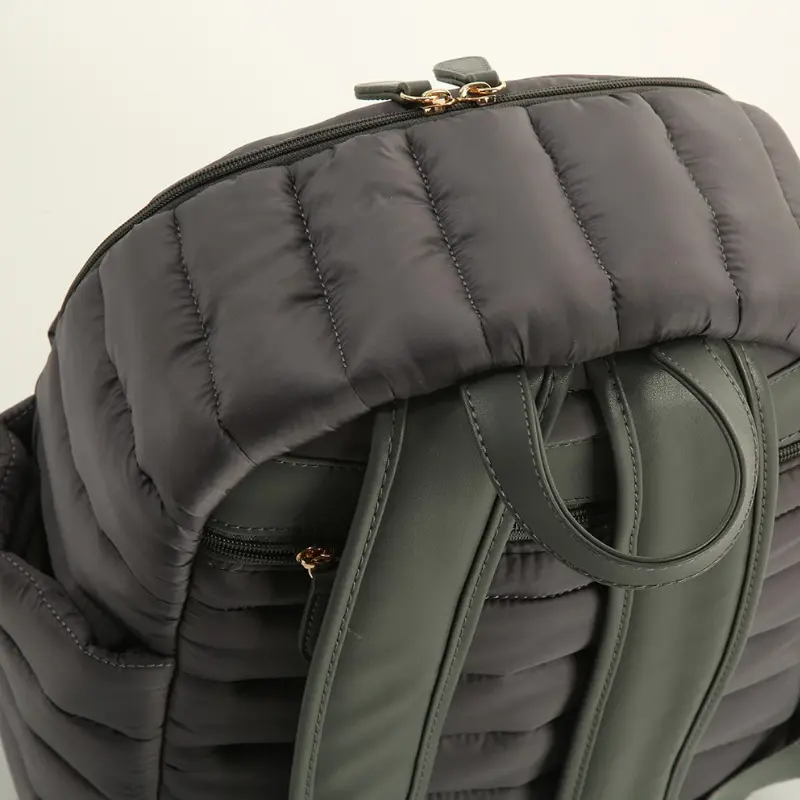 Sac à dos en cuir et tissu pour soins bébé et mère MY Collection