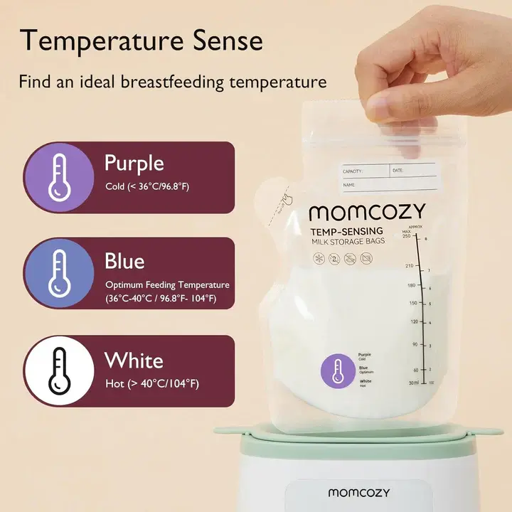Sachets de conservation de lait maternel Momcozy