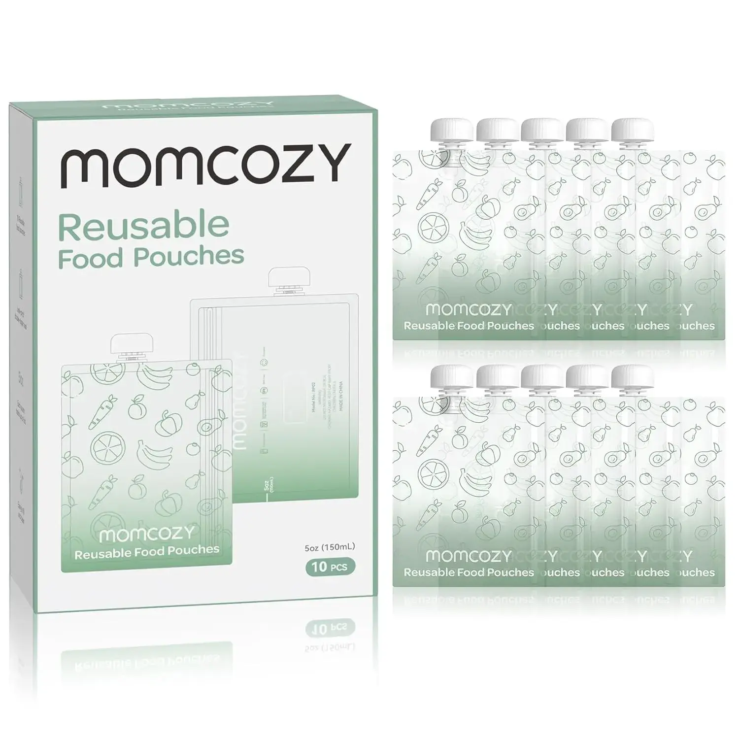 Sachets réutilisables pour aliments pour bébés Momcozy