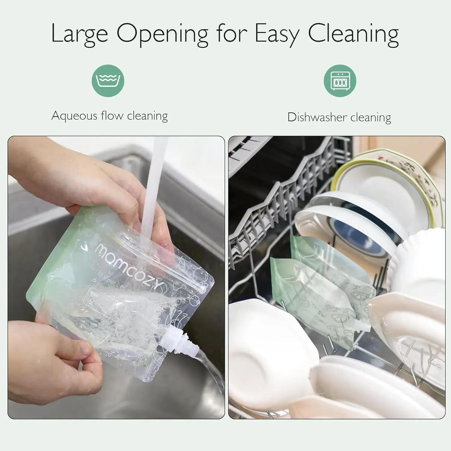 Sachets réutilisables pour aliments pour bébés Momcozy