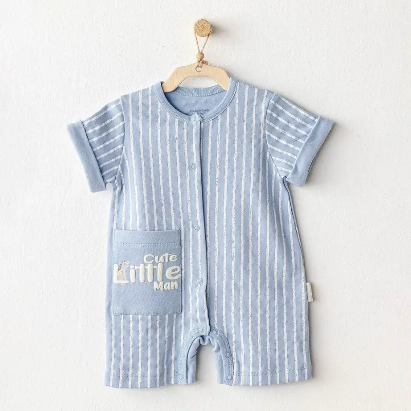 xx Salopette d'été Andywawa pour bébé garçon - Bleu dinosaure
