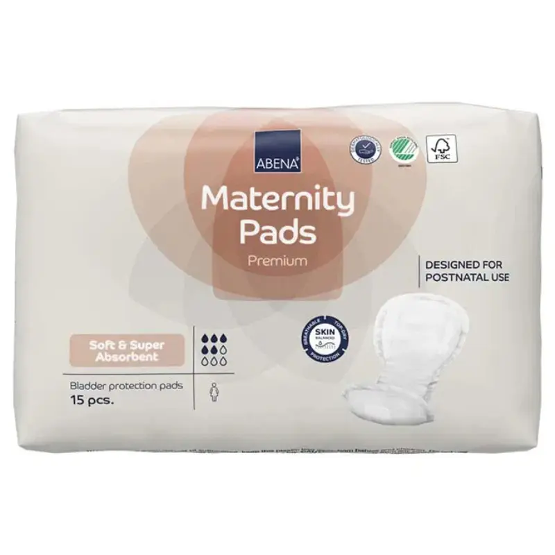 xx Serviettes Maternité ABENA – Protection Post-Partum Ultra Absorbante