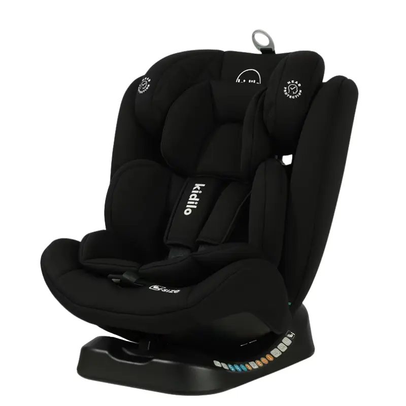 xx Siège Auto Bébé Kidilo YB110A Noir – Sécurité, Confort et Design Évolutif de 0 à 6 Ans