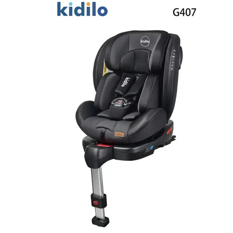 xx Siège Auto Évolutif Kidilo G407 Noir – Isofix 360° de la Naissance à 12 Ans