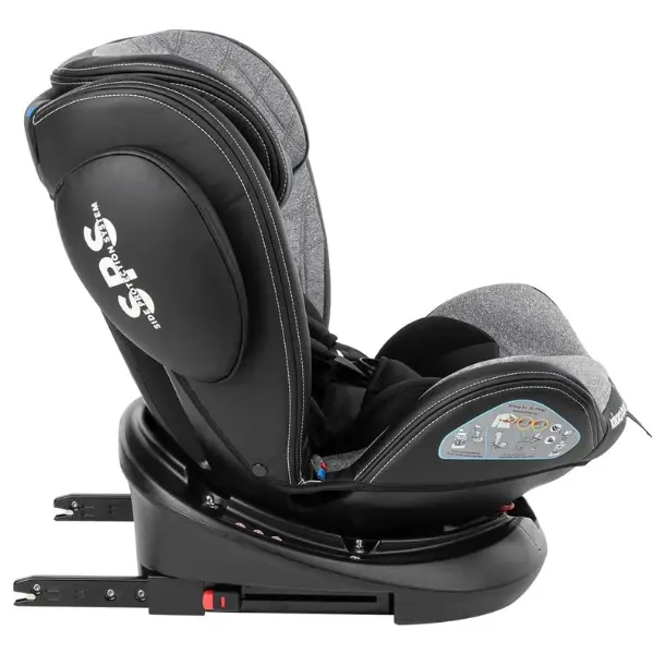 Kikkaboo Siège auto 0-1-2-3 (0-36 kg) Stark new generation ISOFIX Gris Foncé